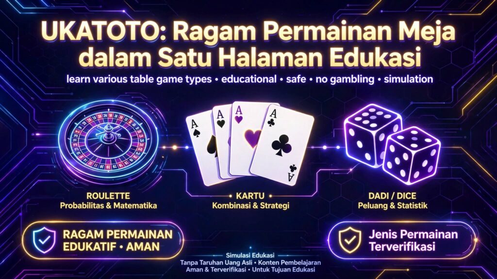 UKATOTO Casino: Ragam Permainan dalam Satu Halaman
