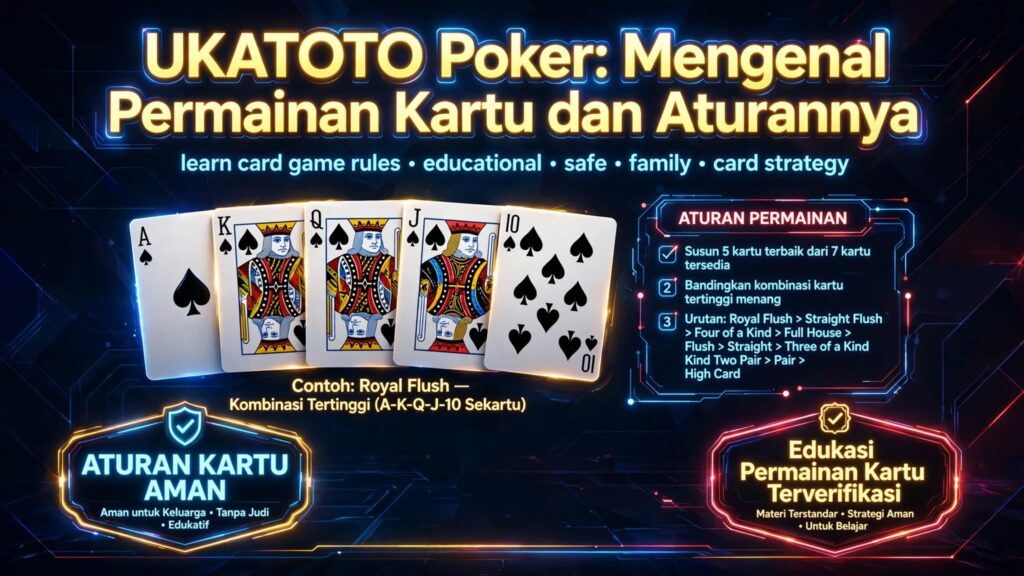 UKATOTO Poker: Mengenal Permainan Kartu dan Aturannya
