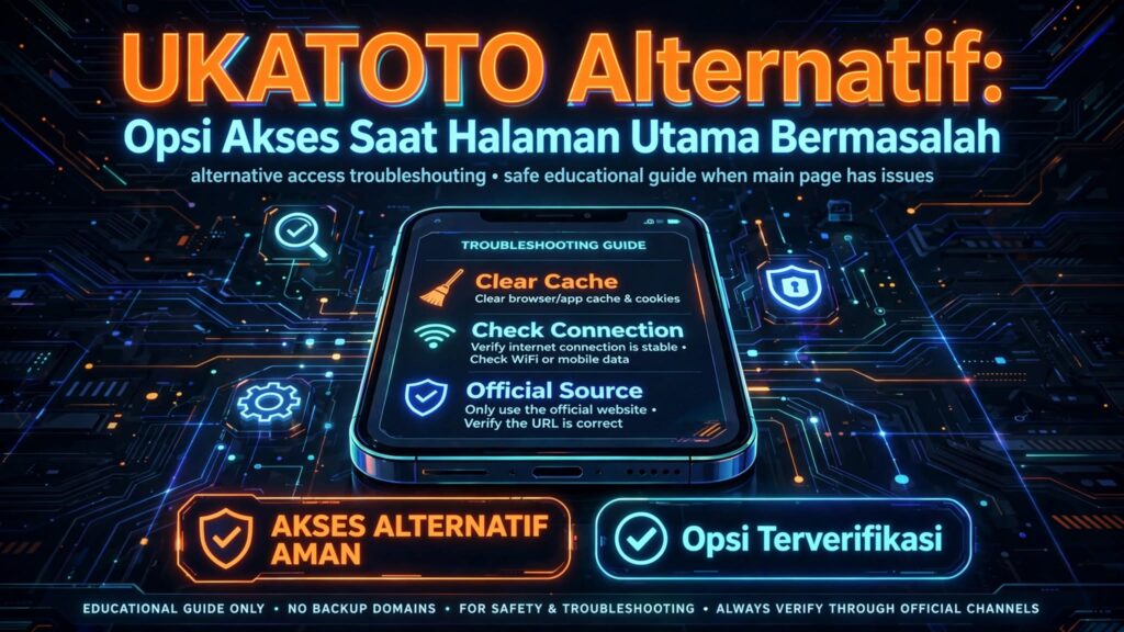UKATOTO Alternatif: Opsi Akses Saat Halaman Utama Bermasalah